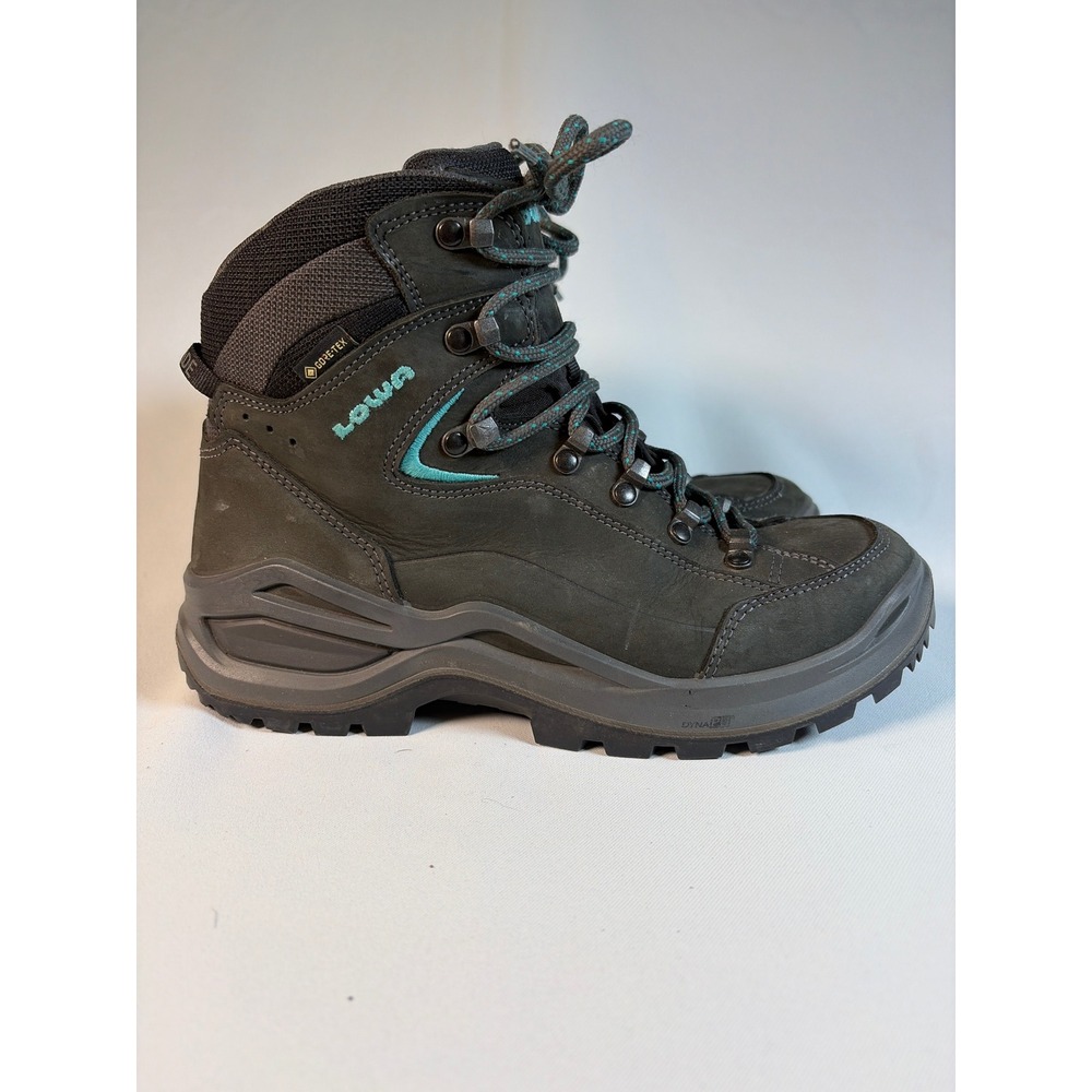 Lowa Renegade Evo GTX Mid Ws Gray Teal Gore-Tex Hiking Boots Womens 7.5